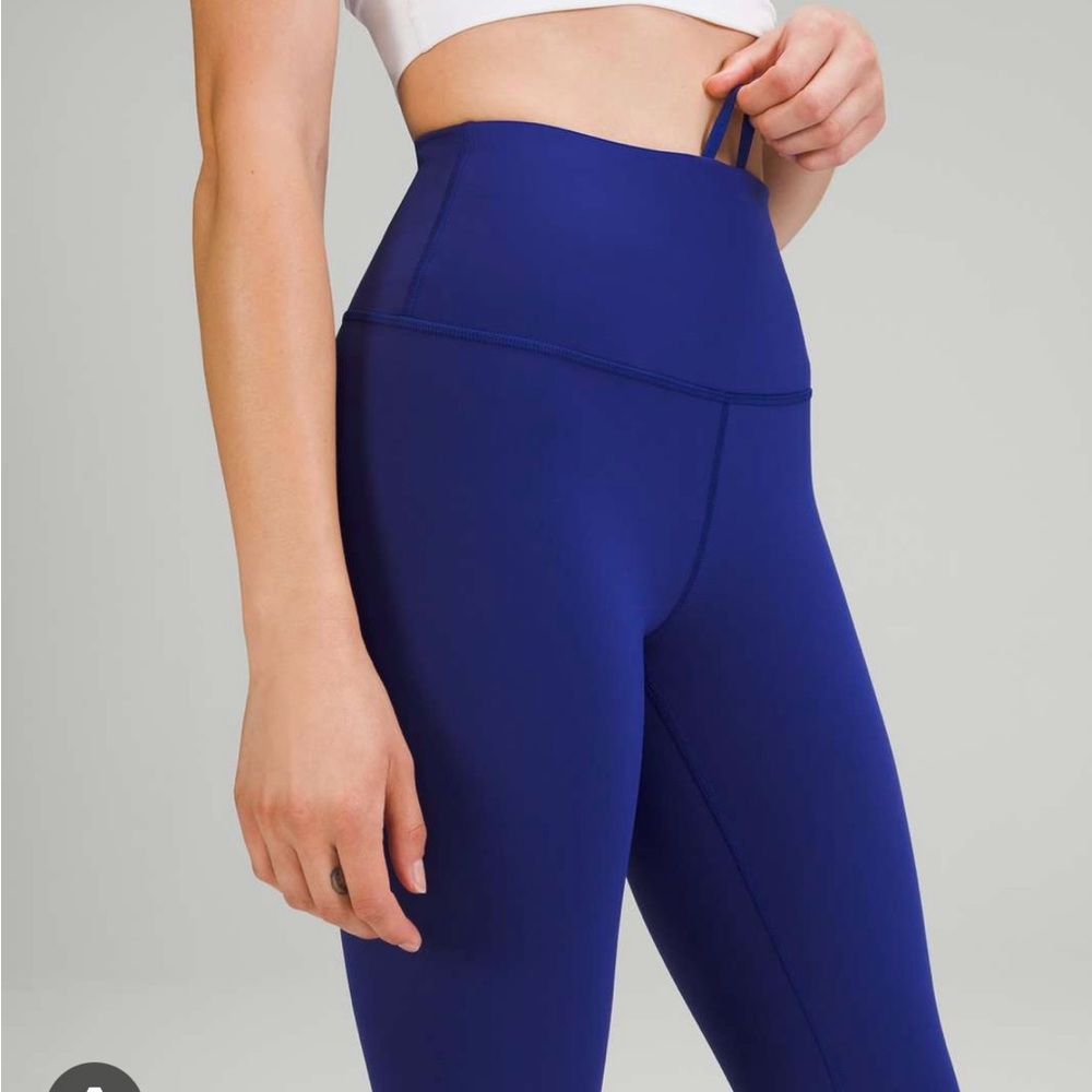 Lululemon Wunder Train High-Waisted Women's Tights Leggings Larkspur Blue